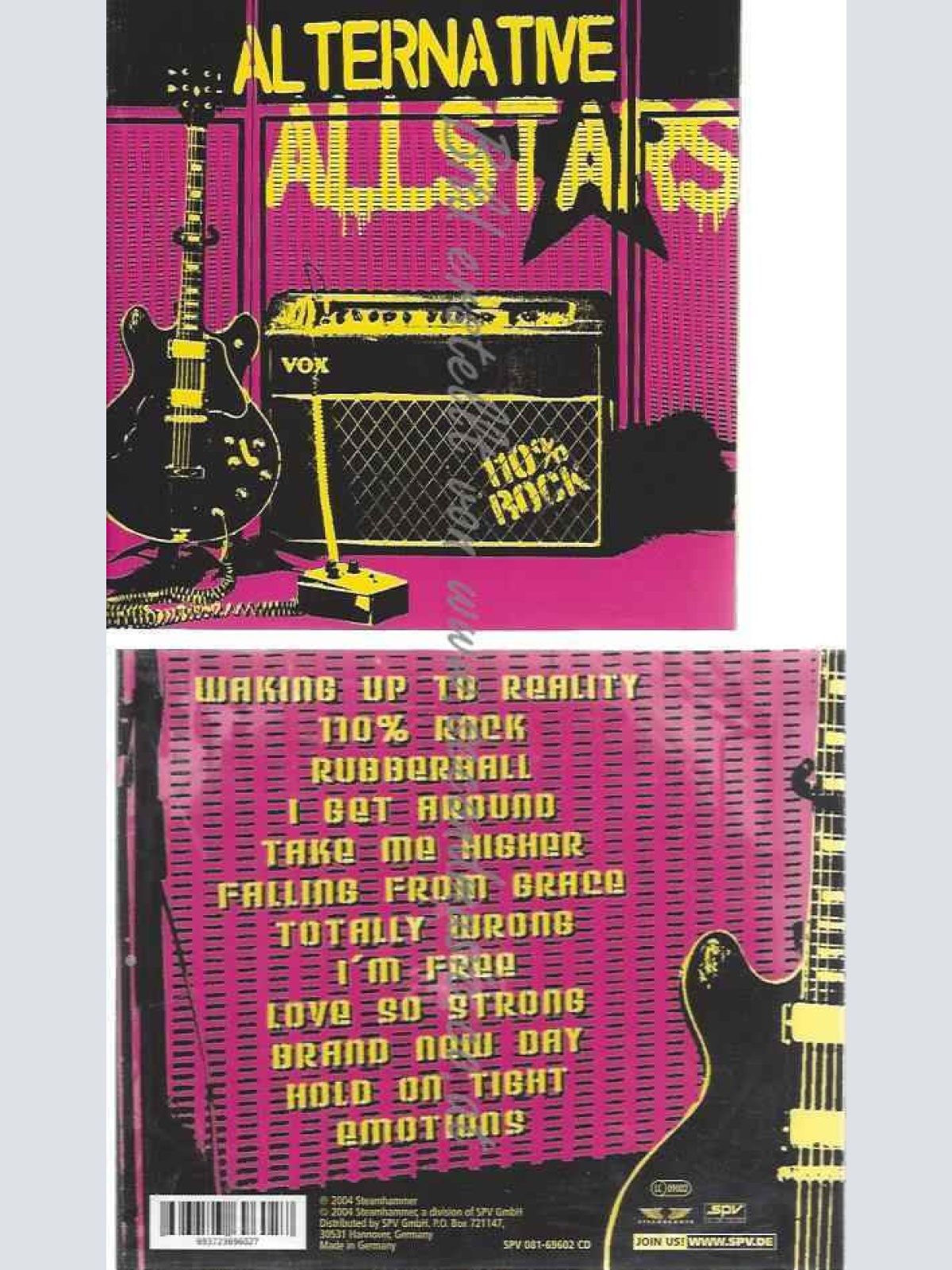 CD--ALTERNATIVE ALLSTARS | -- PROZENT ROCK