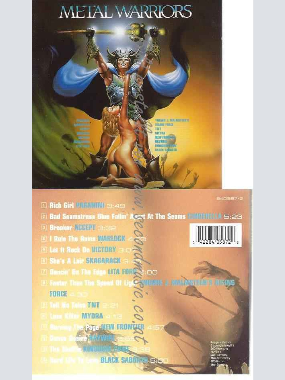 CD--VARIOUS--METAL WARRIORS