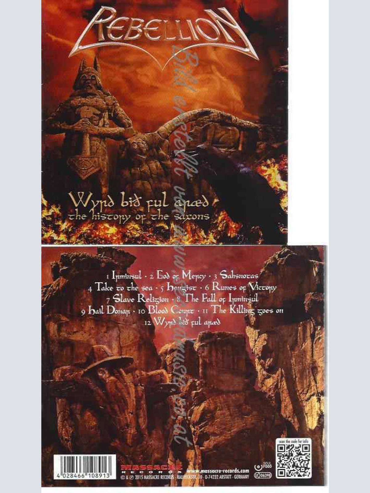CD--REBELLION | --WYRD BIÐ FUL ARÆD THE HISTORY OF THE SAXONS