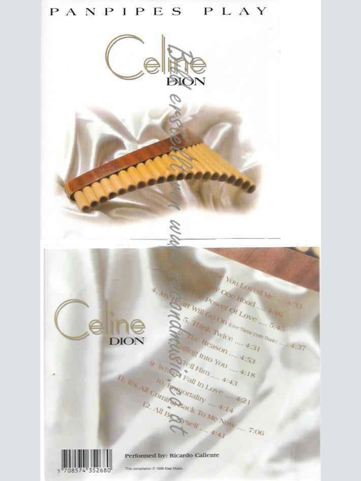 CD--PANPIPES--PANPIPE PLAY CELINE DION