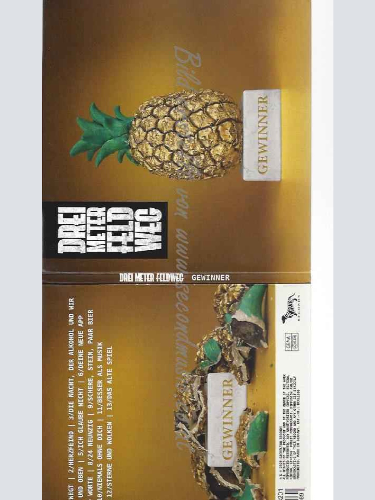 CD--DREI METER FELDWEG--GEWINNER