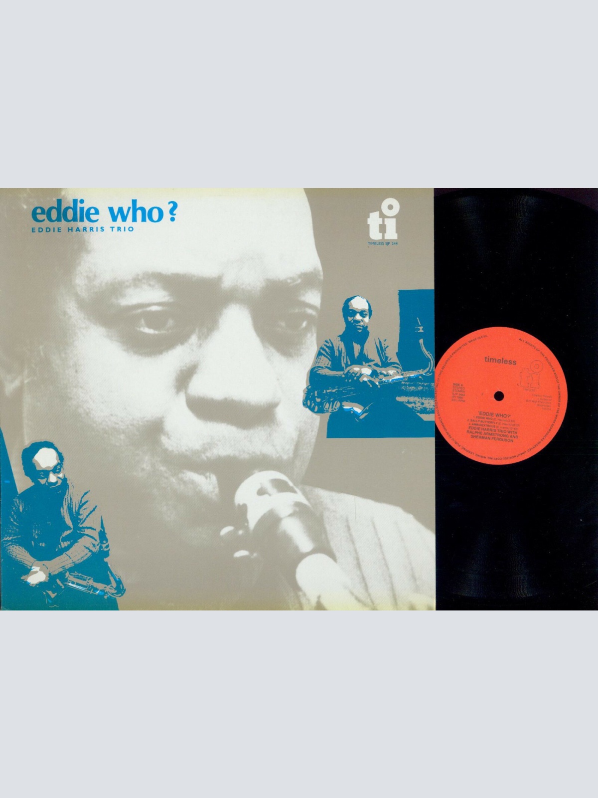 LP--Eddie Harris Trio – Eddie Who?