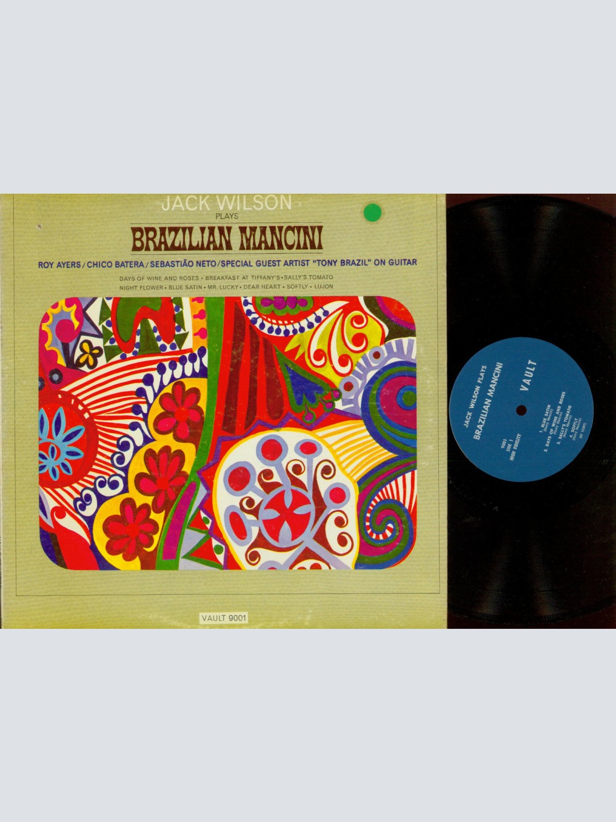 LP--Jack Wilson – Plays Brazilian Mancini // US LP  // Vault 9001