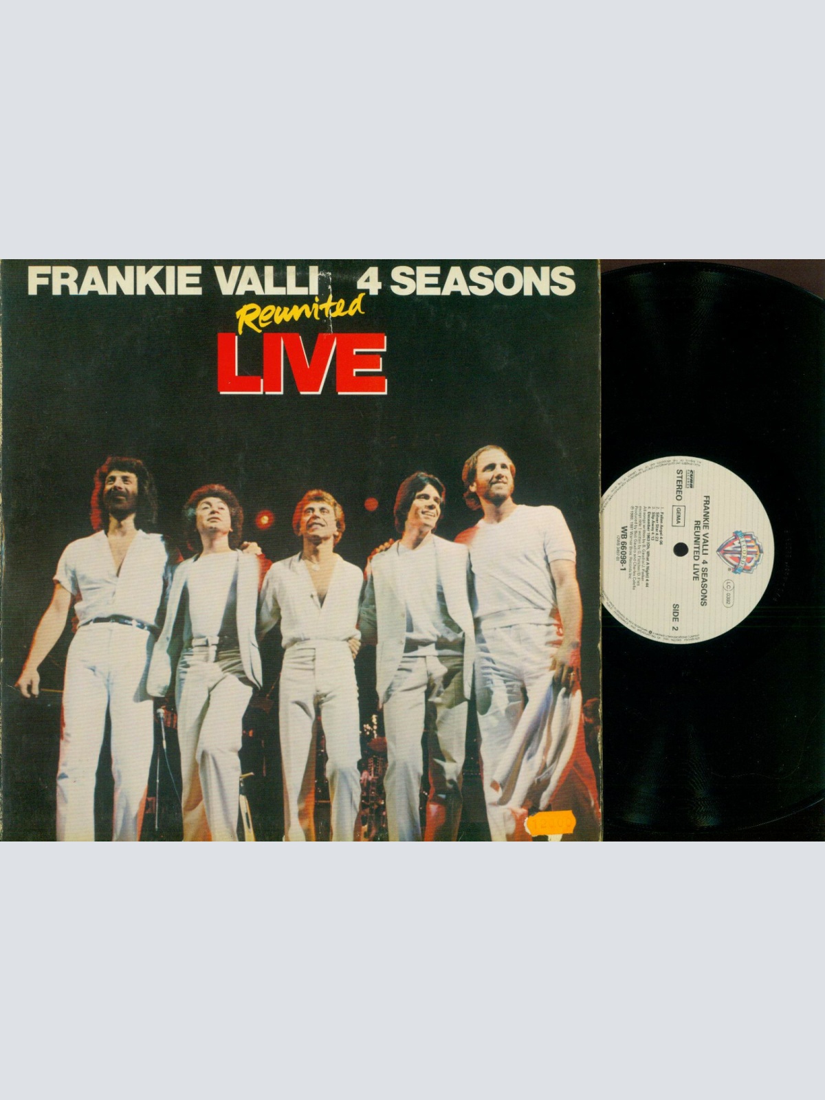 LP--Frankie Valli, 4 Seasons – Reunited Live //2 LPs