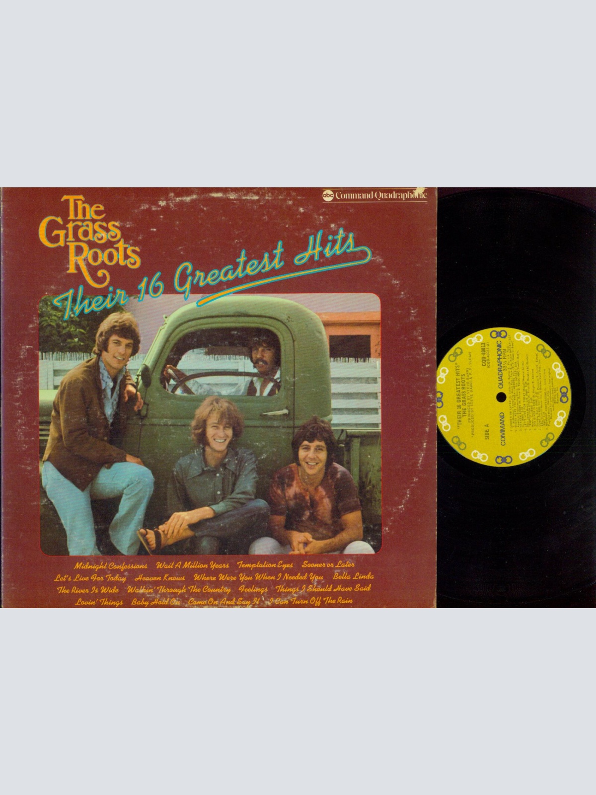 LP--The Grass Roots – Their 16 Greatest Hits //CQD40013 //US