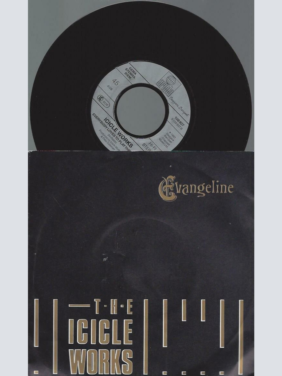 7" The Icicle Works – Evangeline