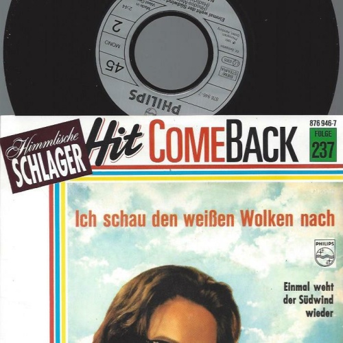 7" Nana Mouskouri – Ich Schau Den Weißen Wolken Nach /Einmal weht der Wind