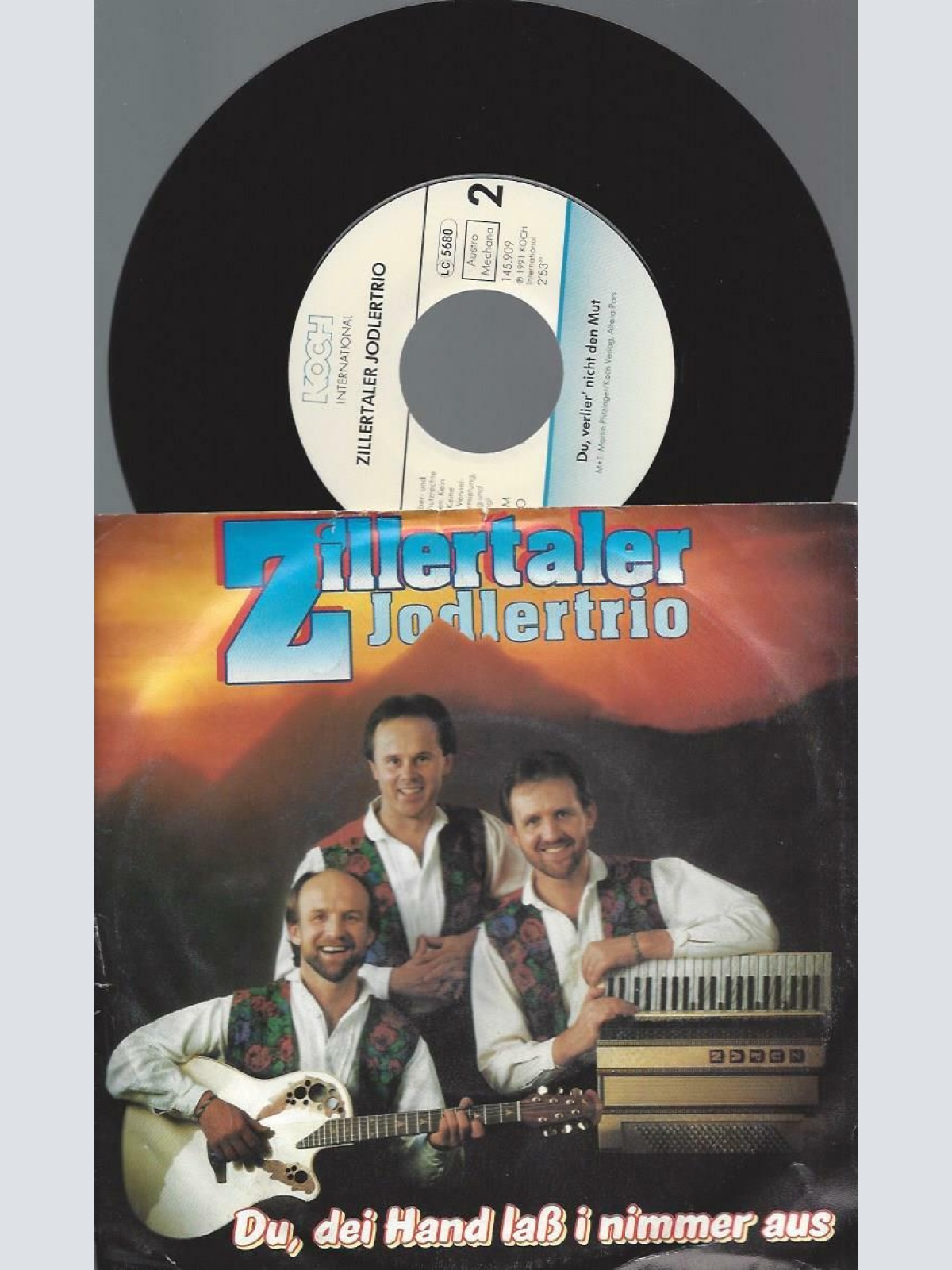 7" Zillertaler Jodlertrio – Du, Dei Hand Lass I Nimmer Aus     // NM