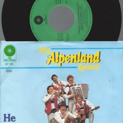 7" Orig. Alpenland Quintett – Jägerball Im Zillertal   // NM