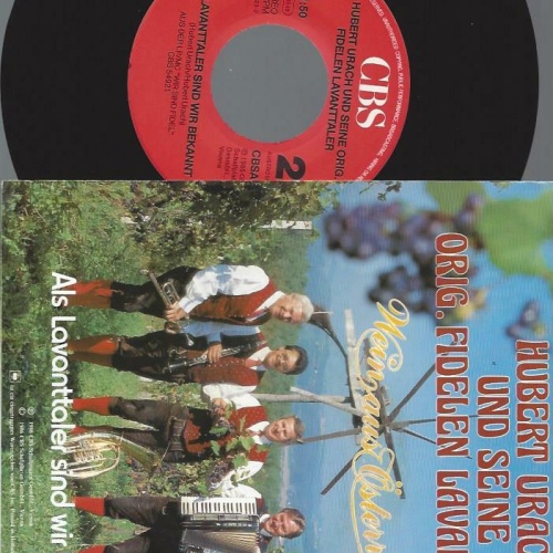 7" Hubert Urach Und Seine Orig. Fidelen Lavanttaler  – Wein Aus Österre    // NM