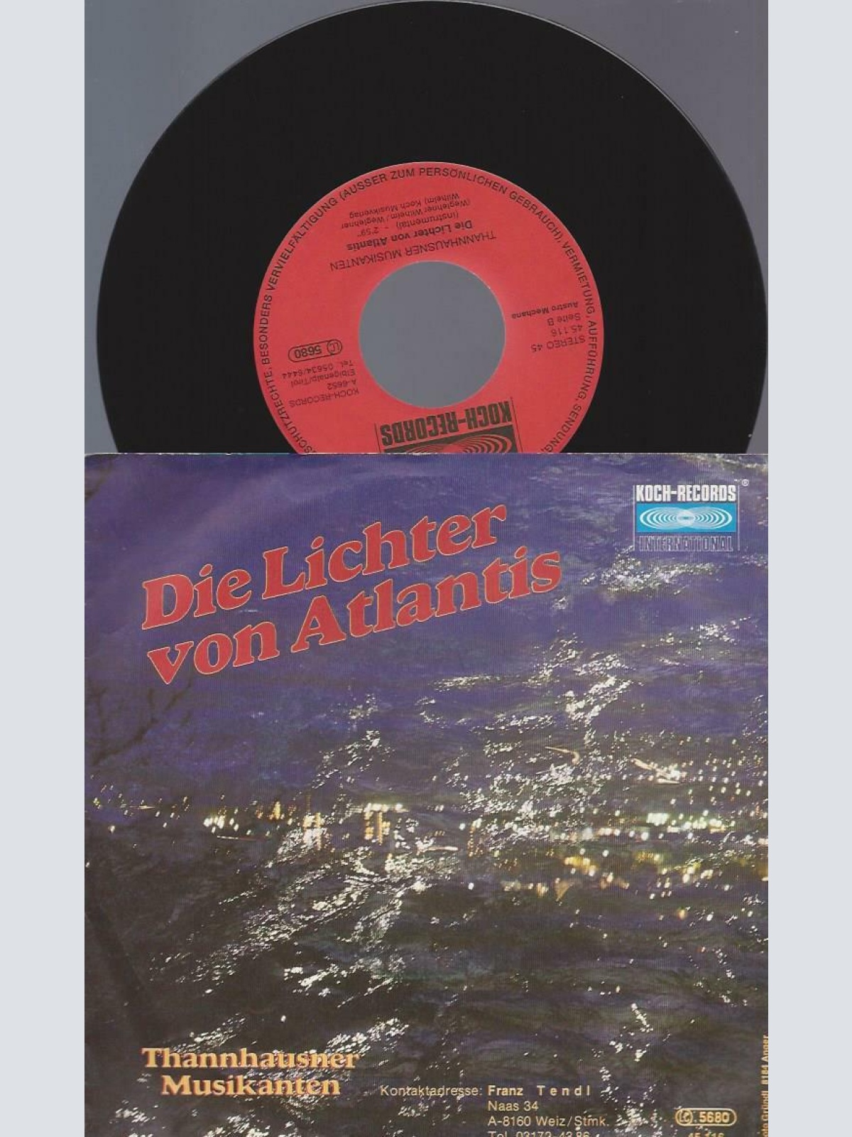 7" Thannhausner Musikanten – Die Lichter Von Atlantis