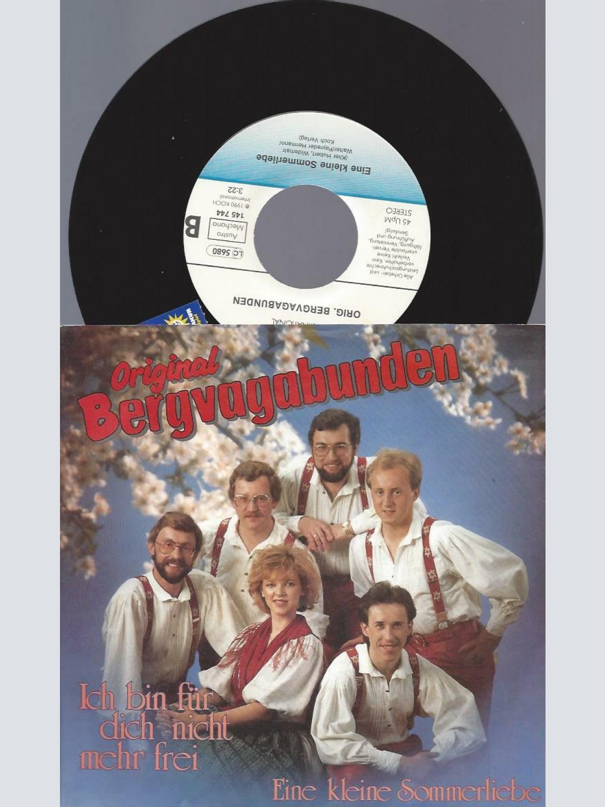 7" Original Bergvagabunden – Ich Bin Für Dich Nicht Mehr Frei  //NM