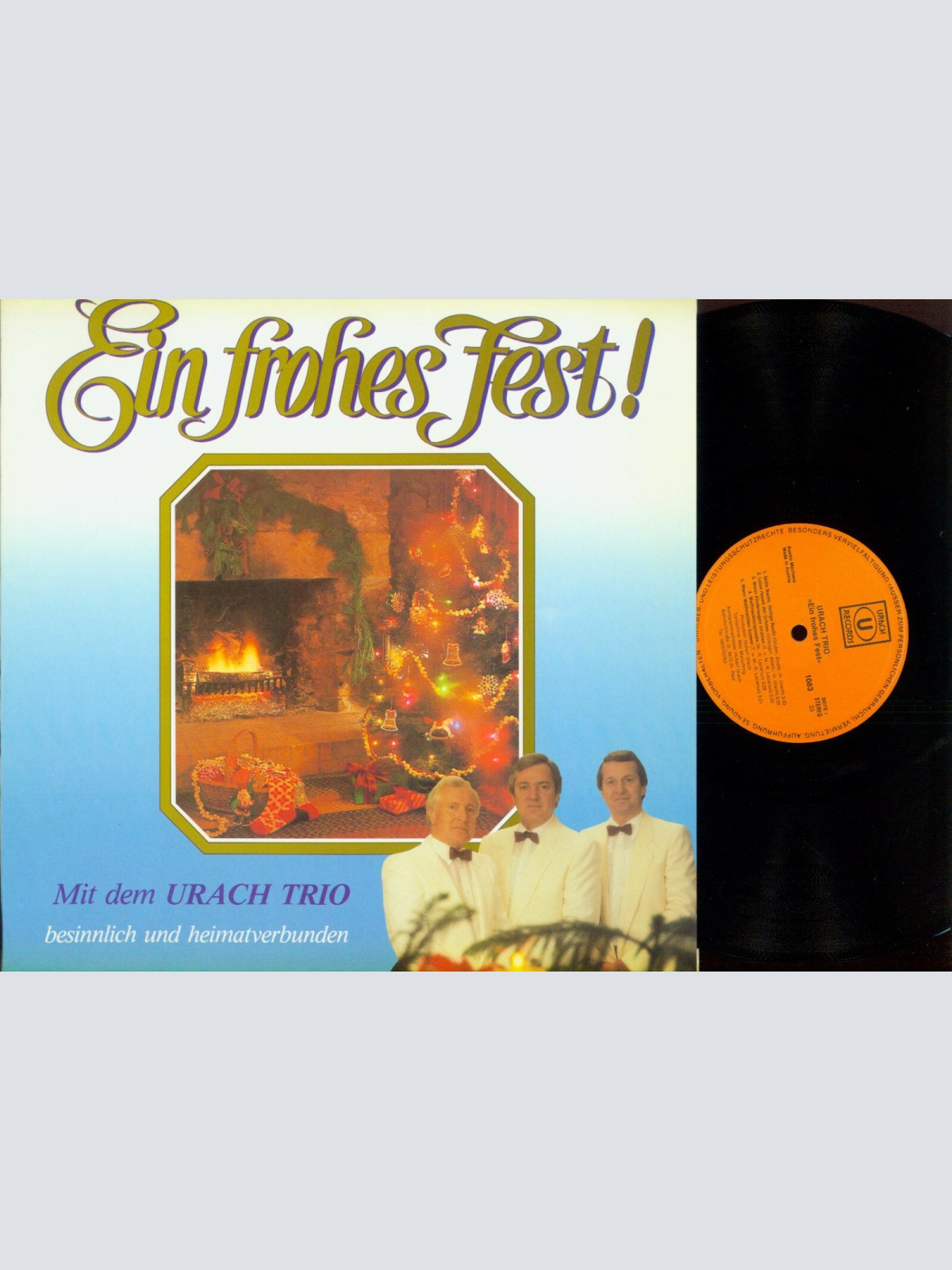 LP--Urach Trio – Ein Frohes Fest (Besinnlich Und Heimatverbunden) M/ NM