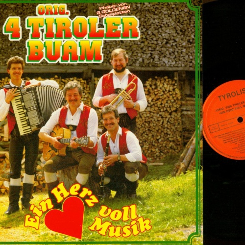 LP--Orig. 4 Tiroler Buam  // Ein Herz voll Musik  // M // NM