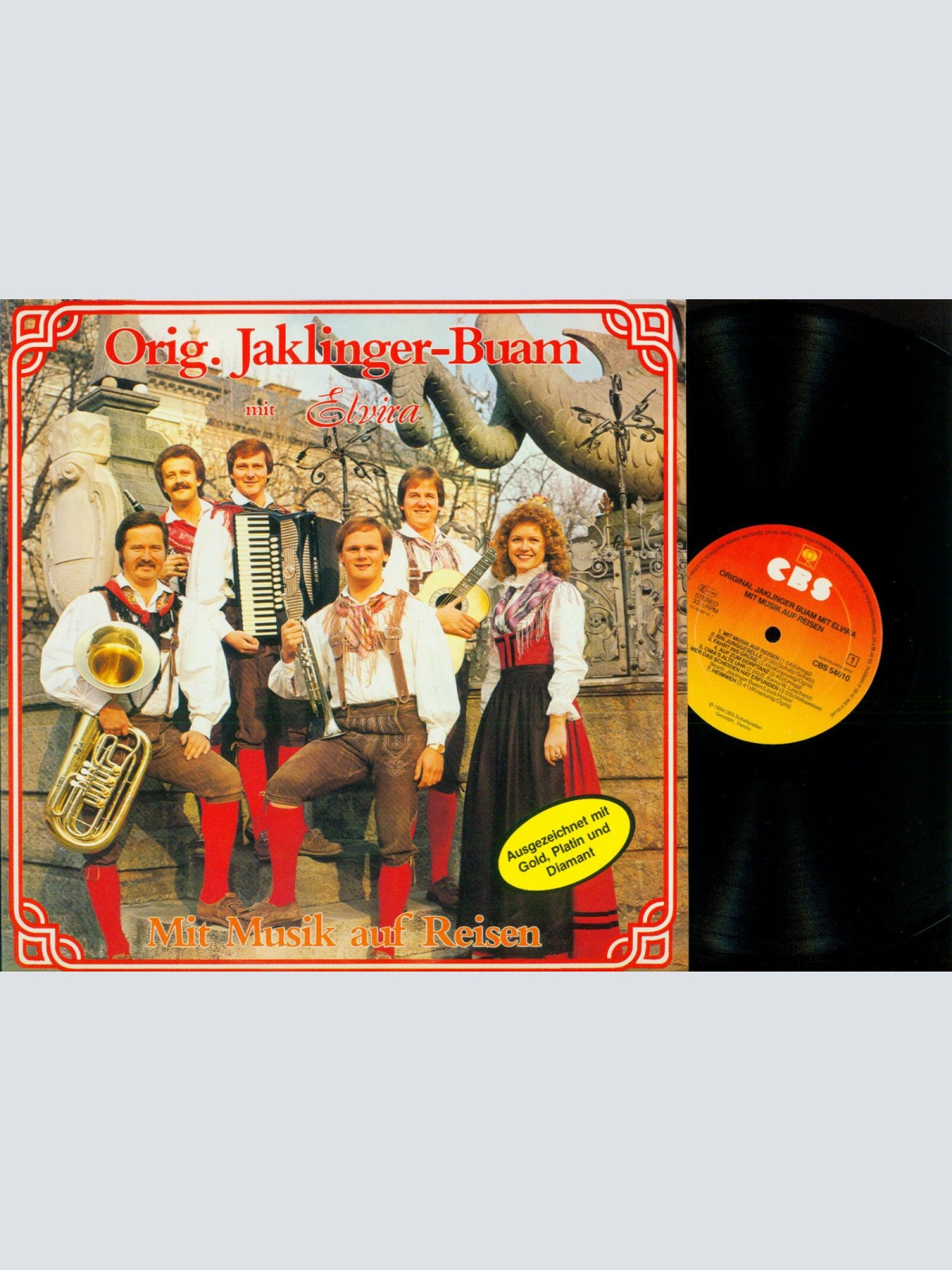 LP--Orig. Jaklinger-Buam Mit Elvira - Mit Musik auf Reisen   // M//NM