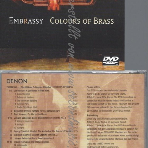 Embrassy Colours of Brass--DVD