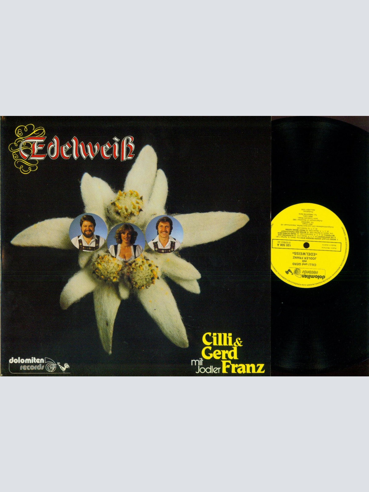LP--Cilli und Gerd mit Jodler Franz  // Edelweiß