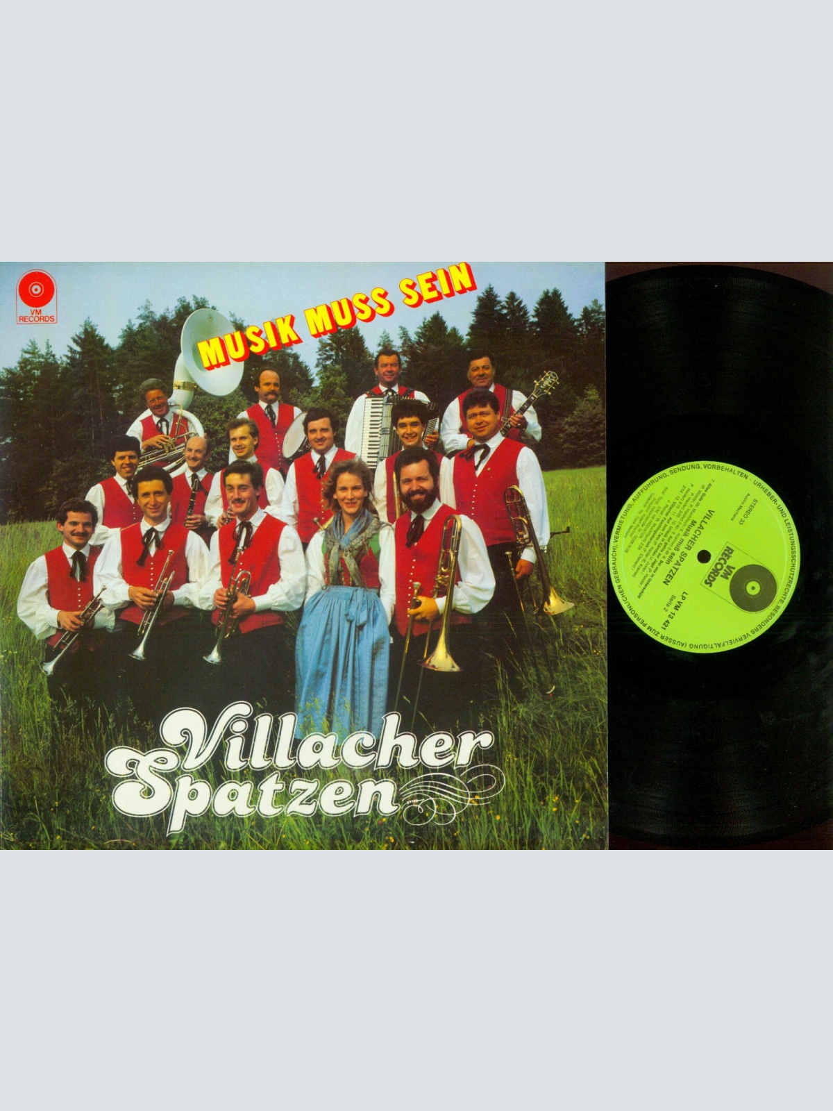 LP--Villacher Spatzen – Musik Muss Sein // VM Records