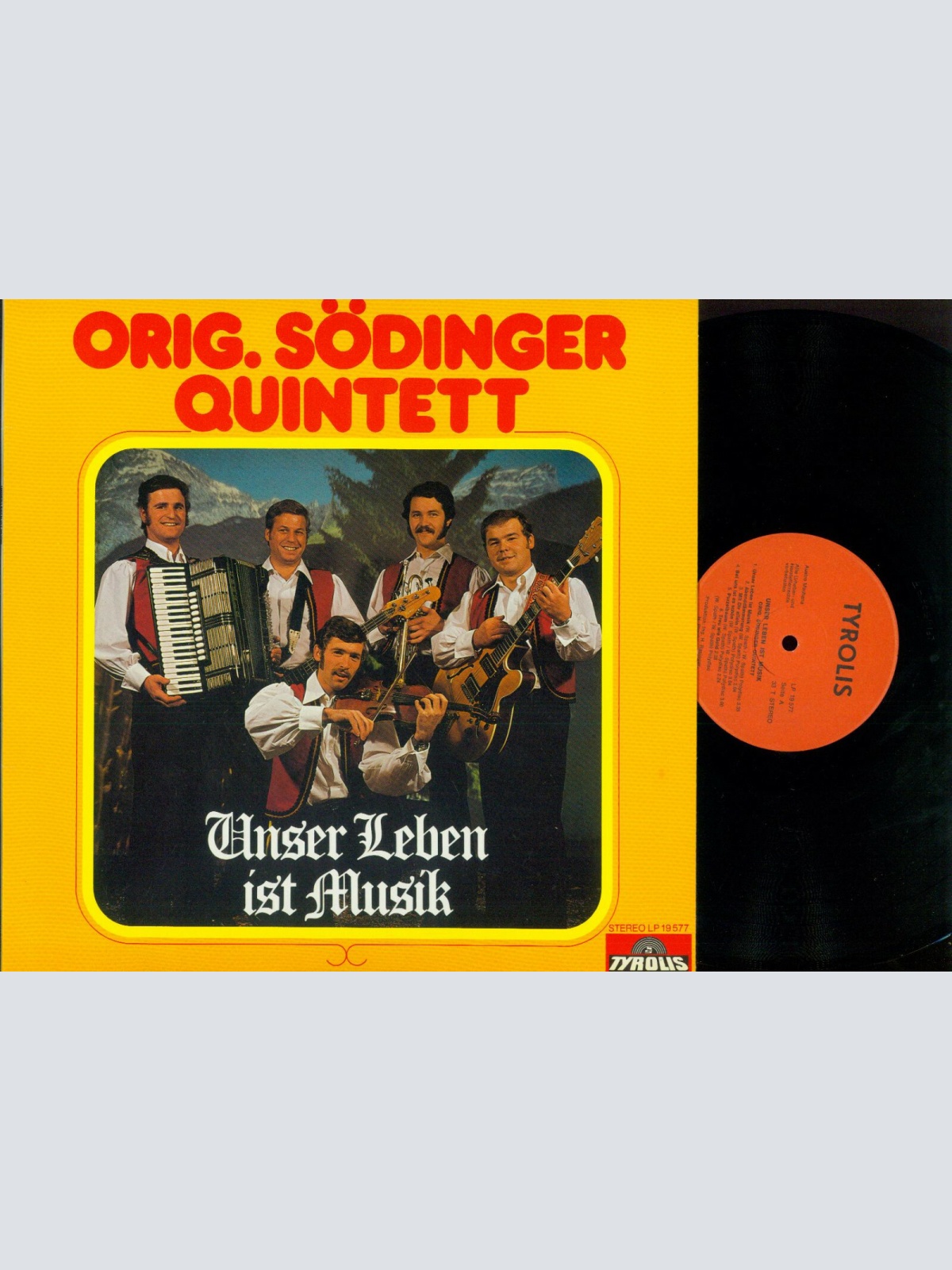 LP--Orig. Södinger Quintett //  Unser Leben ist Musik   //NM