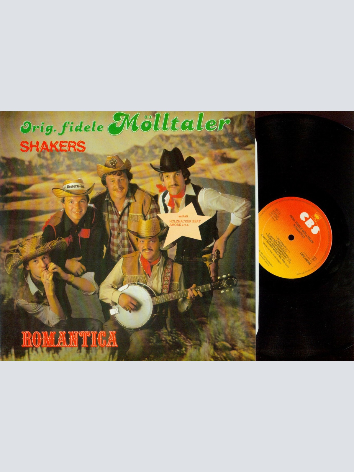LP--Orig. Fidele Mölltaler Sahkers – Romantica   //NM
