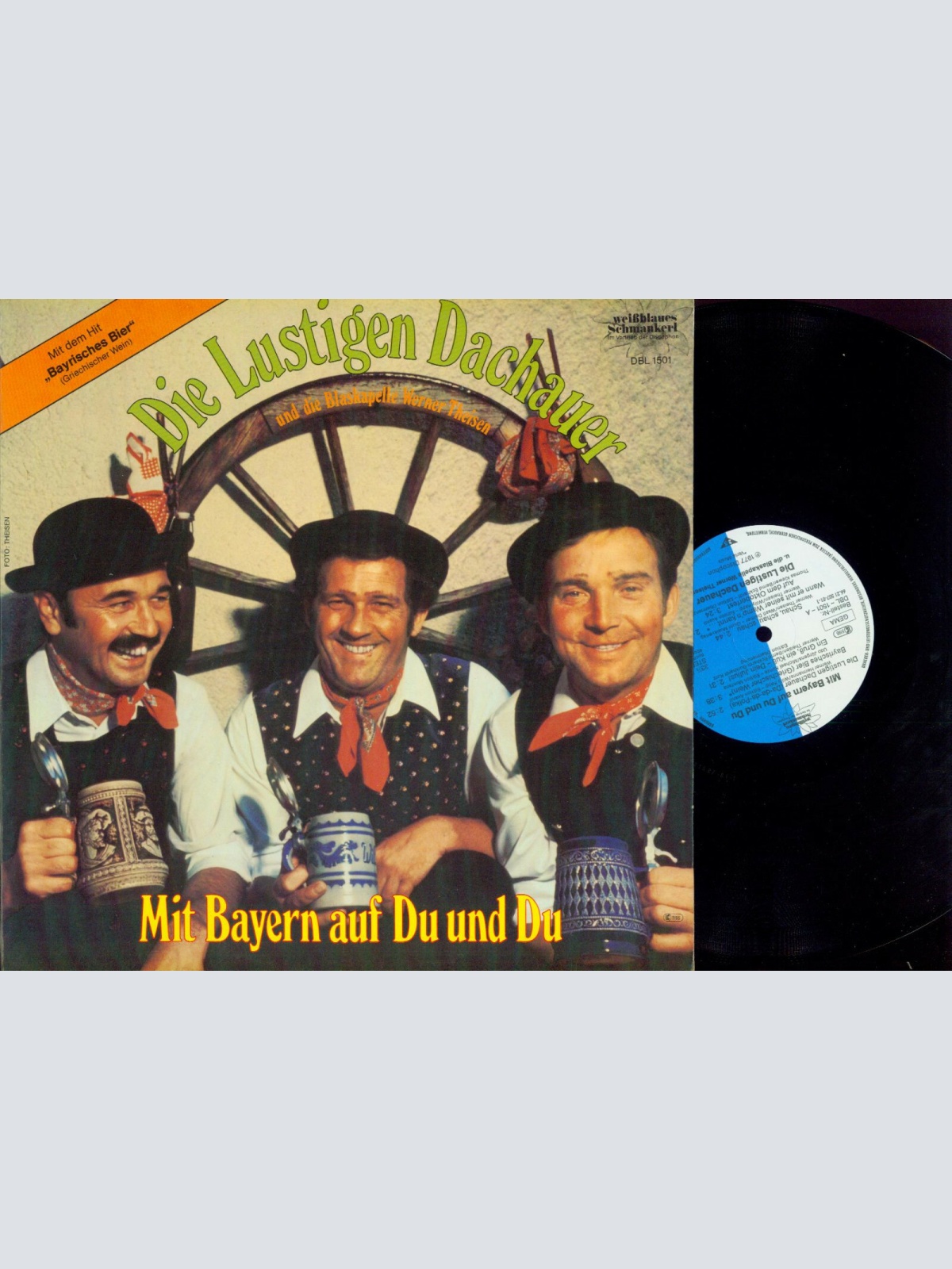 LP--Die Lustigen Dachauer Buam – Mit Bayern Auf Du Und Du   // //NM /