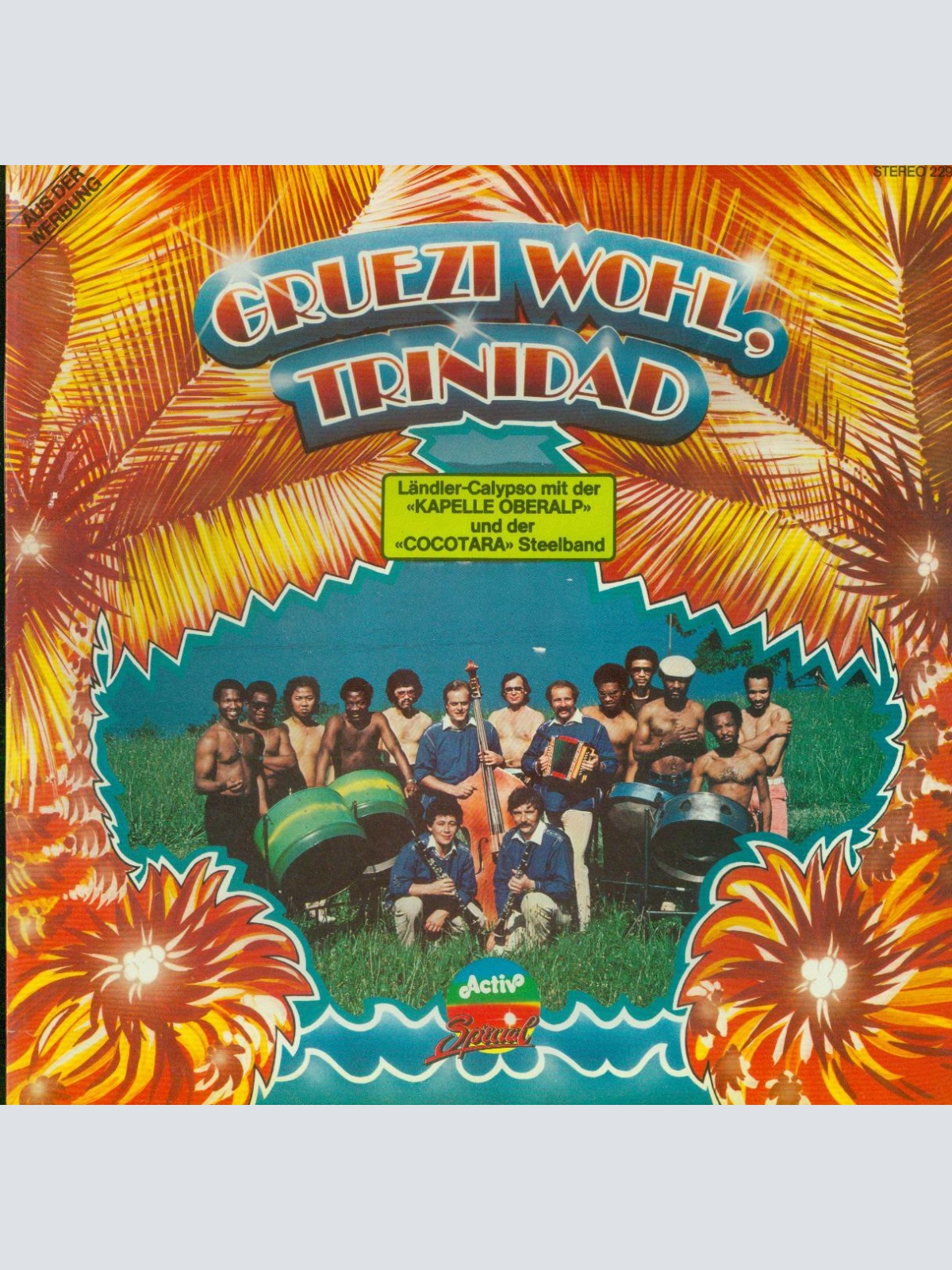 LP--Kapelle Oberalp Und Der Cocotara Steelband – Grüezi Wohl, Trinidad