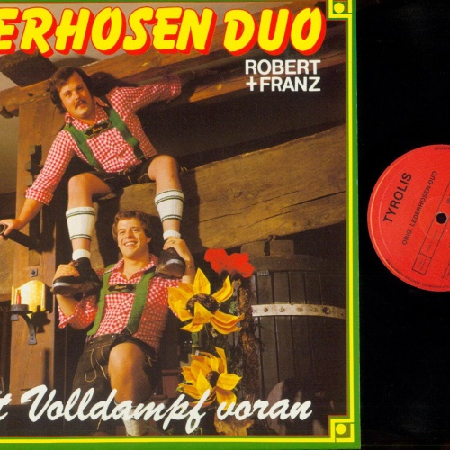 LP--Lederhosen Duo Robert Franz -- Mit Volldampf voran  /NM