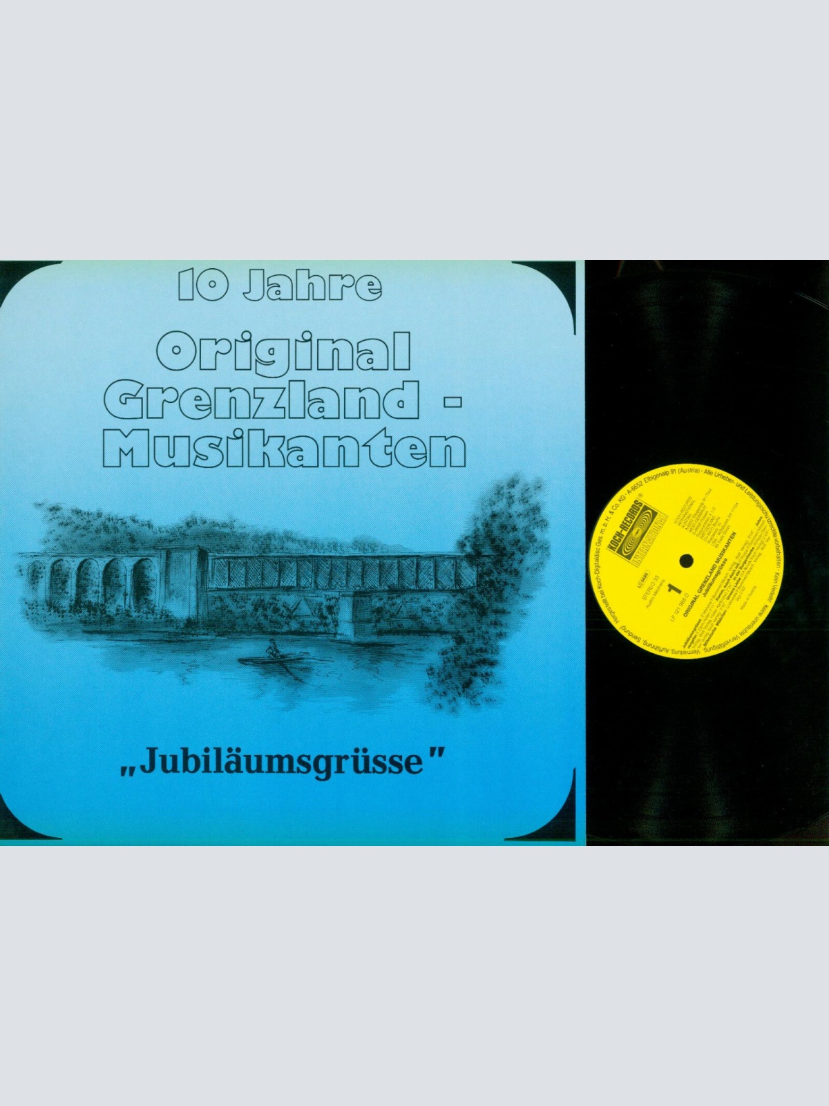 LP---Original Grenzland Musikanten 10 Jahre -- Jubiläumsgüsse   // NM