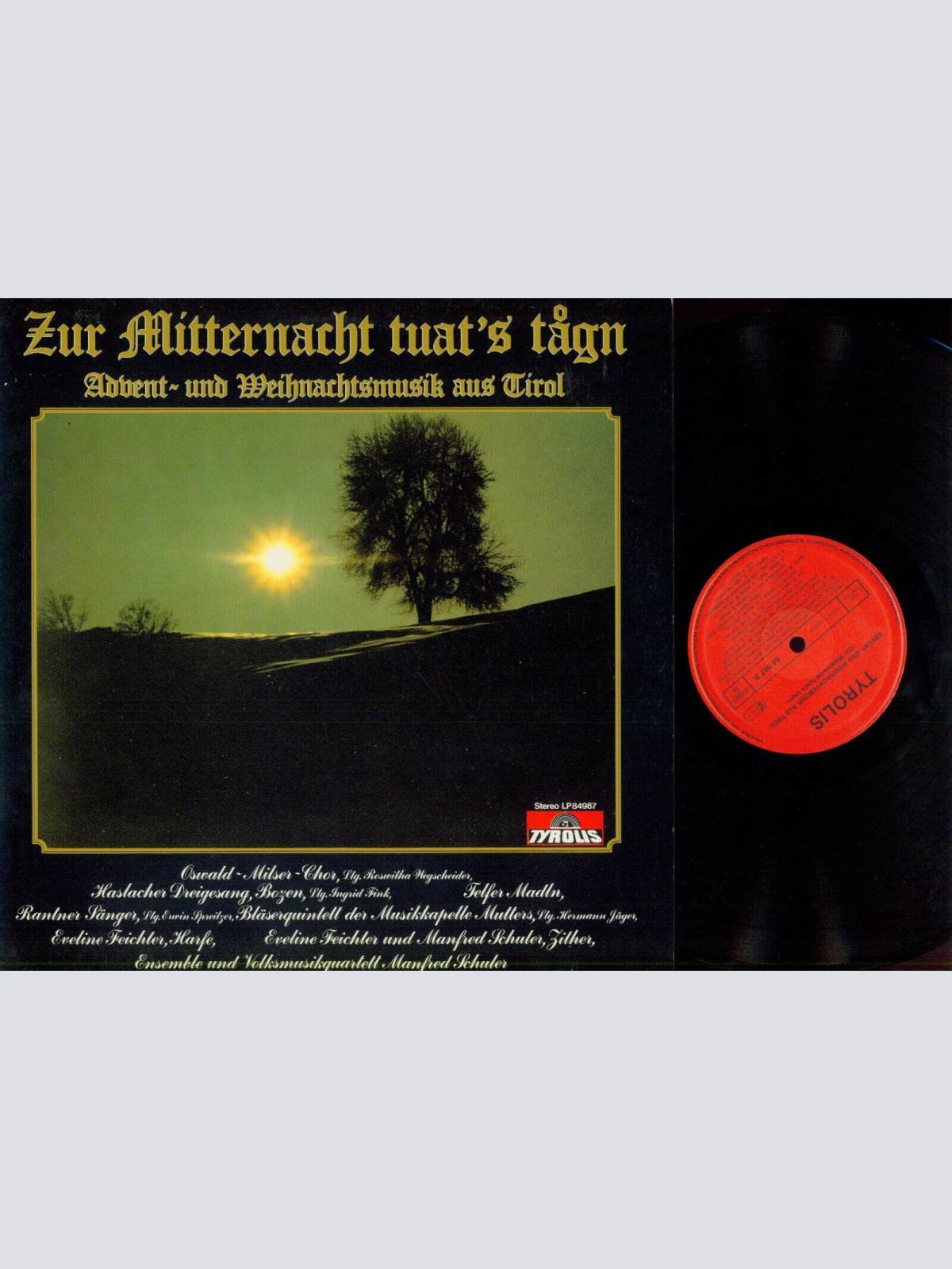 LP---Zur Mitternacht tuats tagn -- Advent und Weihnachtslieder    // NM