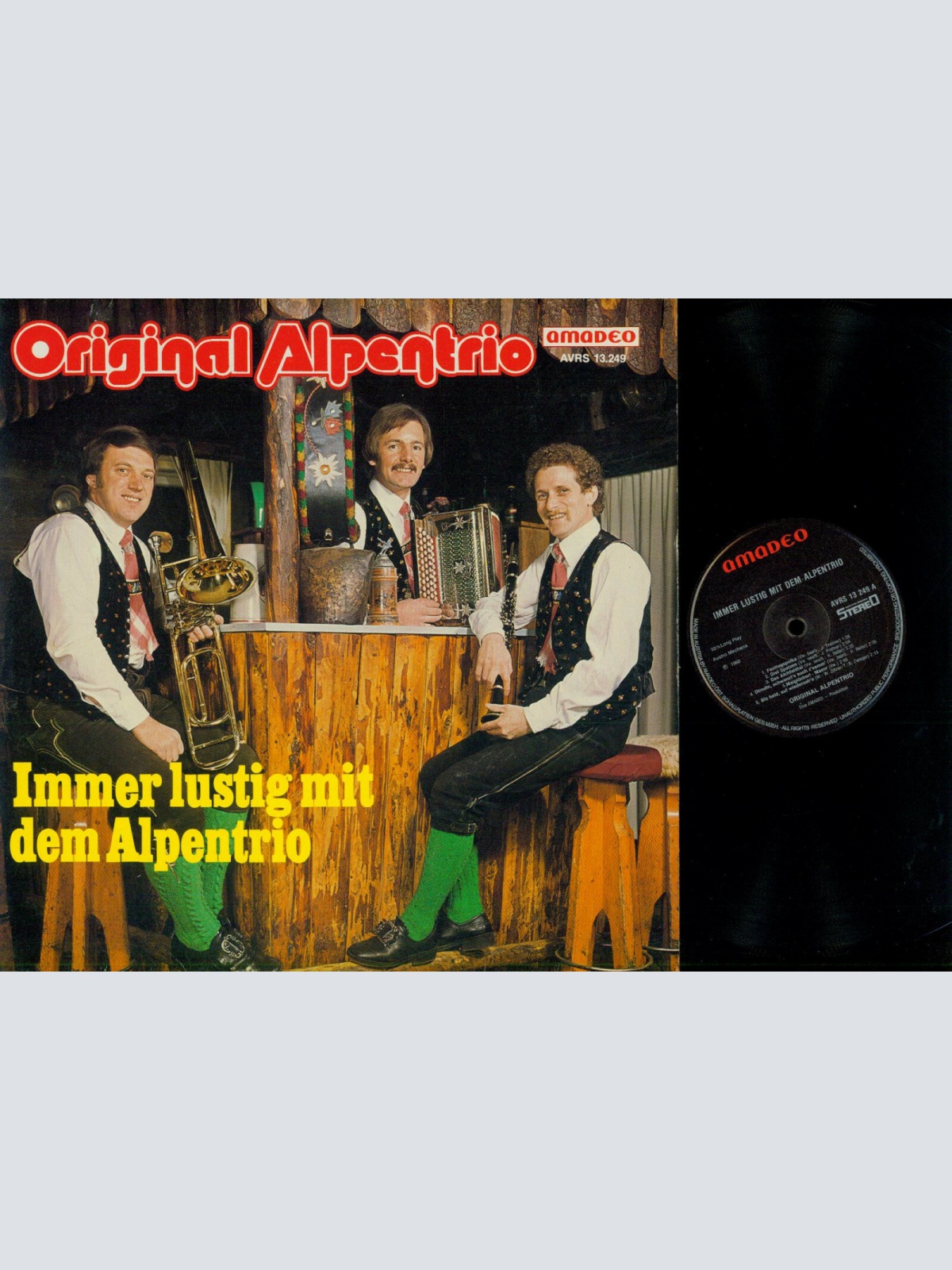 LP--Original Alpentrio --  Immer lustig mit dem Alpentrio   / NM