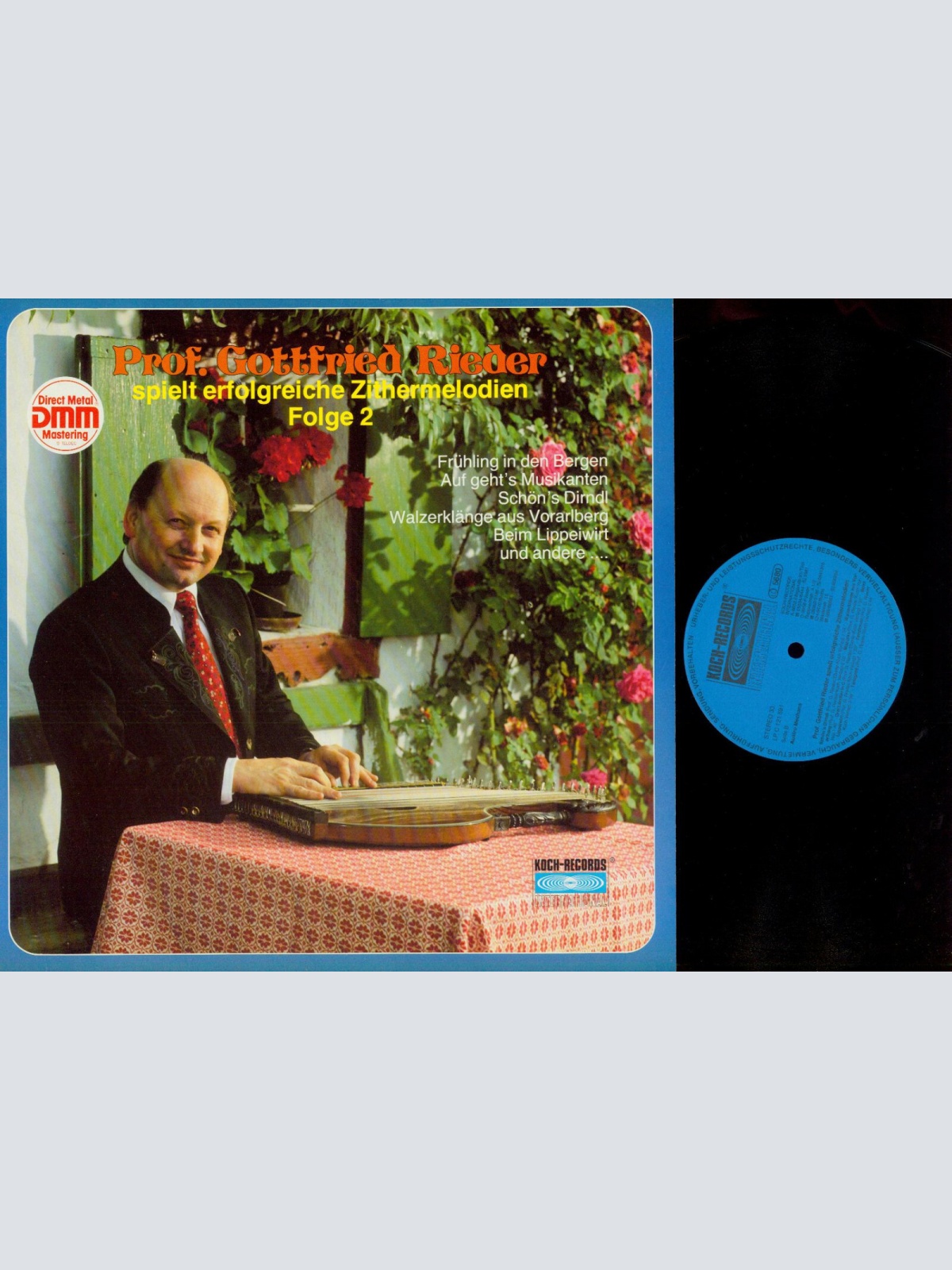 LP--Gottfried Rieder --  spielt erfolgreiche Zithermelodien Folge 2  / NM