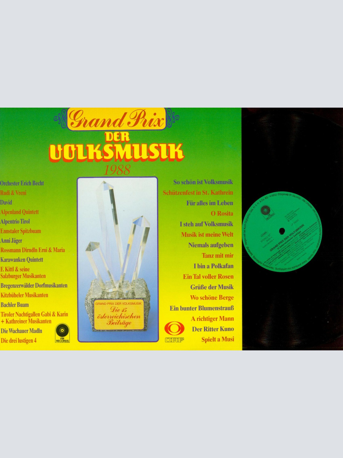 LP-- Grand Prix Der Volksmusik 1988 / VM Records   / //NM