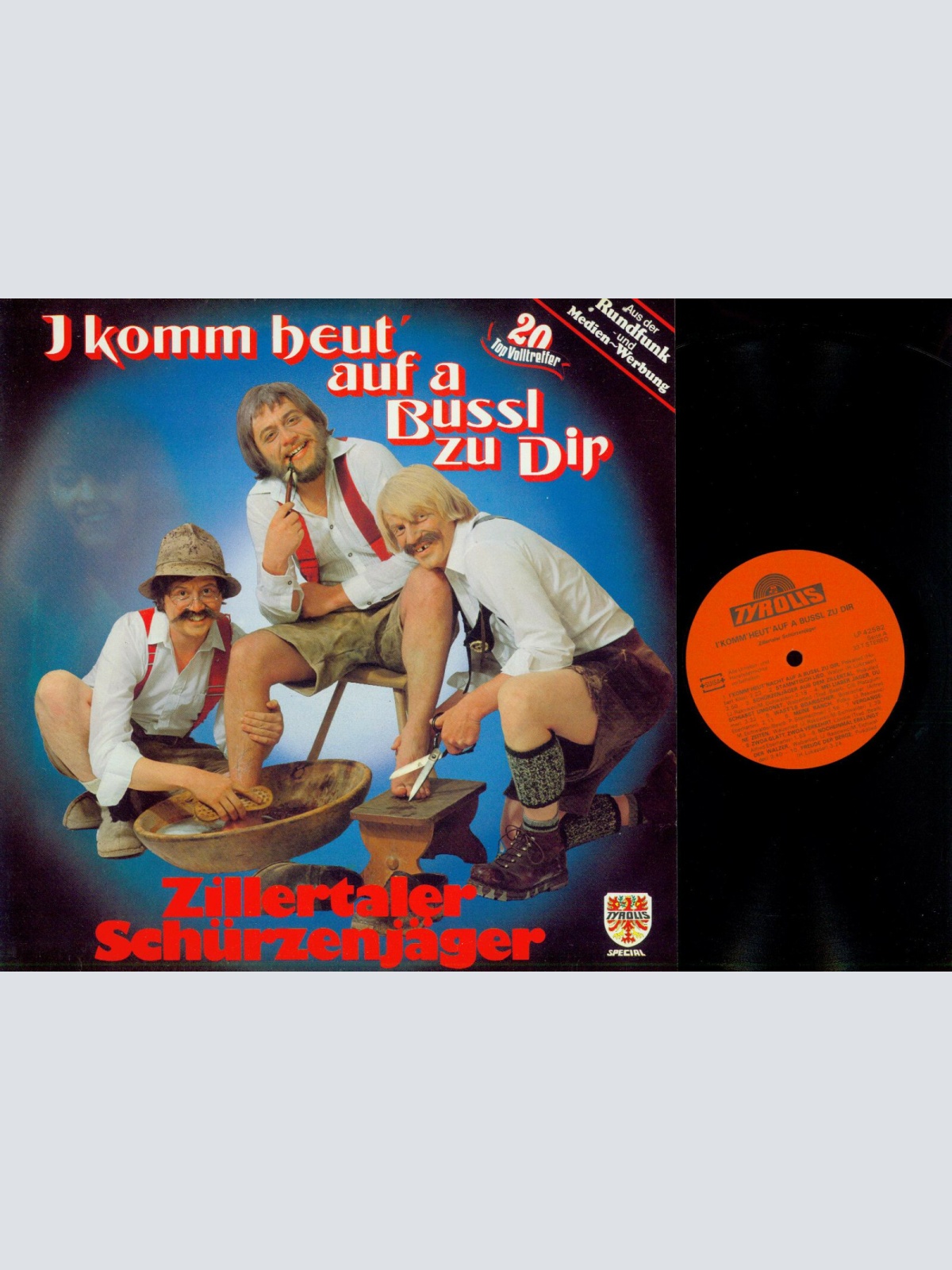 LP--Zillertaler Schürzenjäger – I Komm Heut' Auf A Bussl Zu Dir   / NM