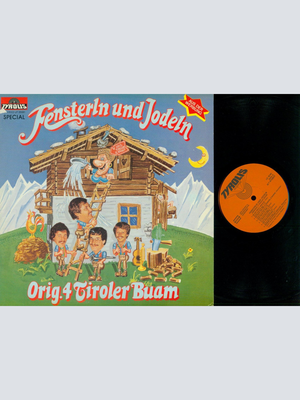 LP--Original 4 Tiroler Buam – Fensterln Und Jodeln  / //NM