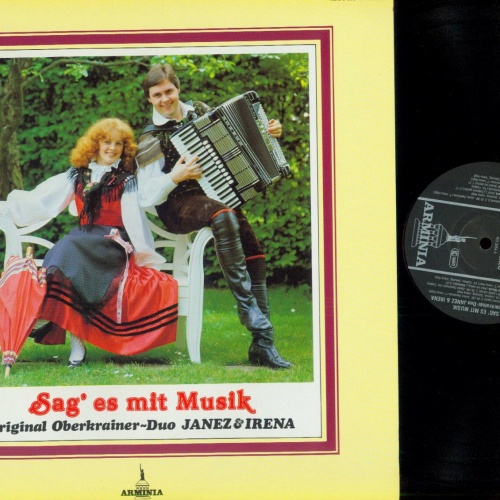 LP--Original Oberkrainer Duo Janez & Irena – Sag' Es Mit Musik  / //NM