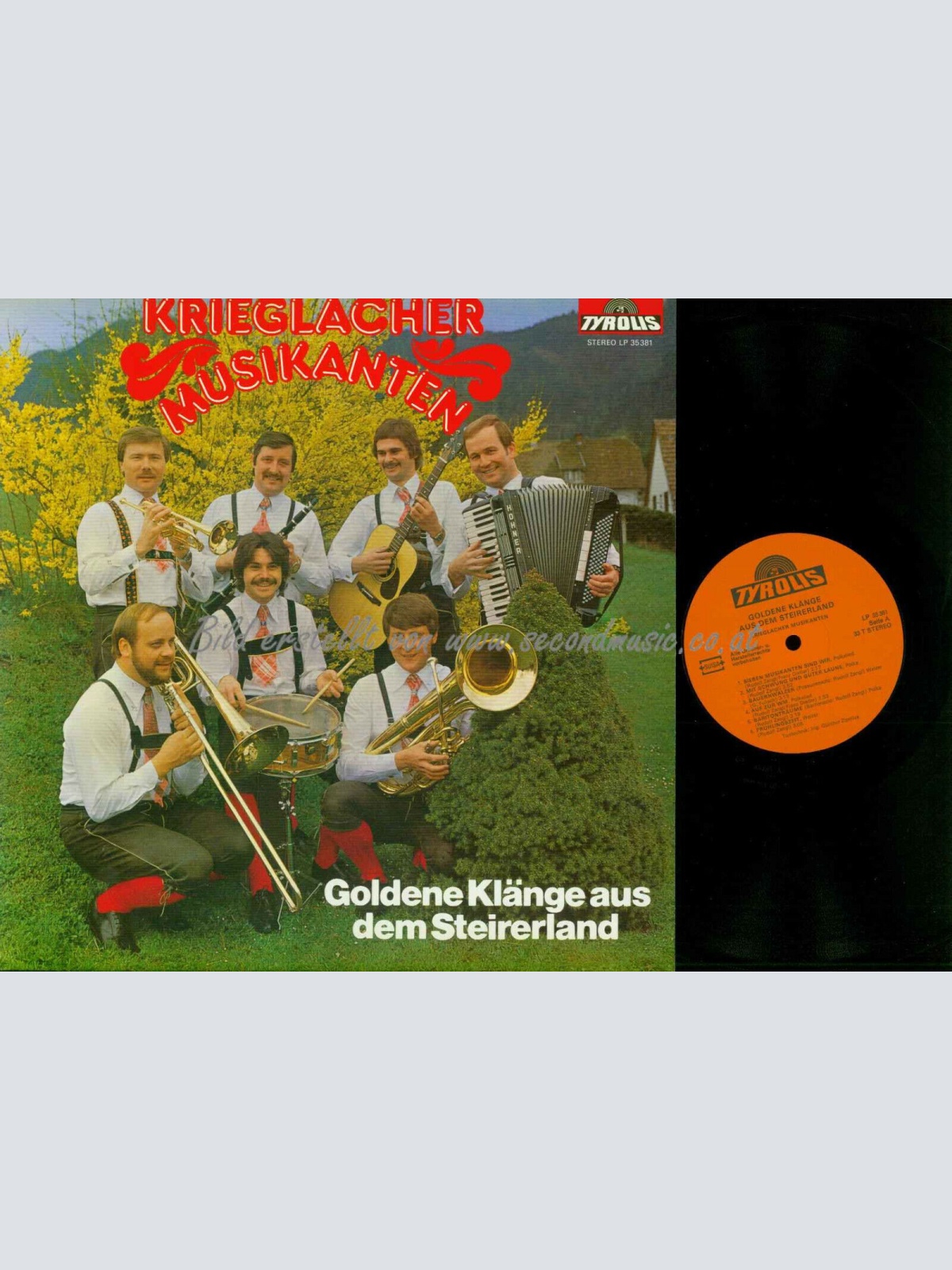 LP-- Krieglacher Musikanten -- Goldene Klänge aus der dem Steirerland /    //NM