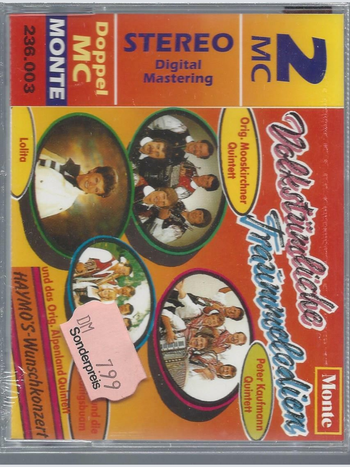 2 MC--Volkstümliche Traummelodien -Mooskirchner Quintett--Peter Kaufmann Quintet