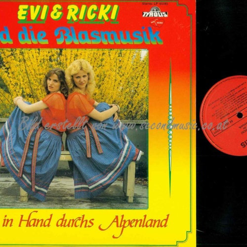 LP-- Evi & Ricki --  Hand in Hand durchs Alpenland  //  NM