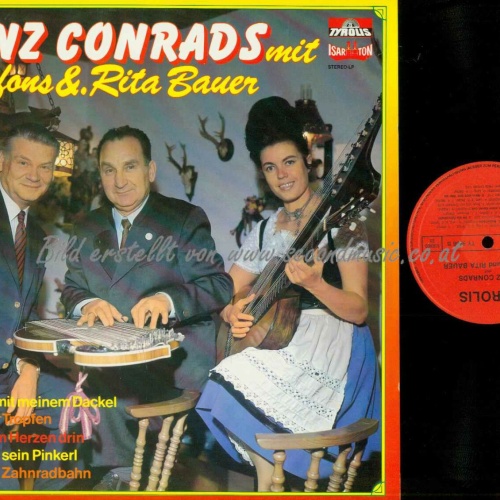 LP-- Heinz Conrads mit Alfons &. Rita Bauer   //