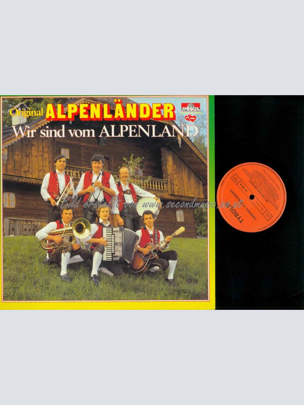 LP--Orig. Alpenländer -- Wir sind vom Alpenland //    NM