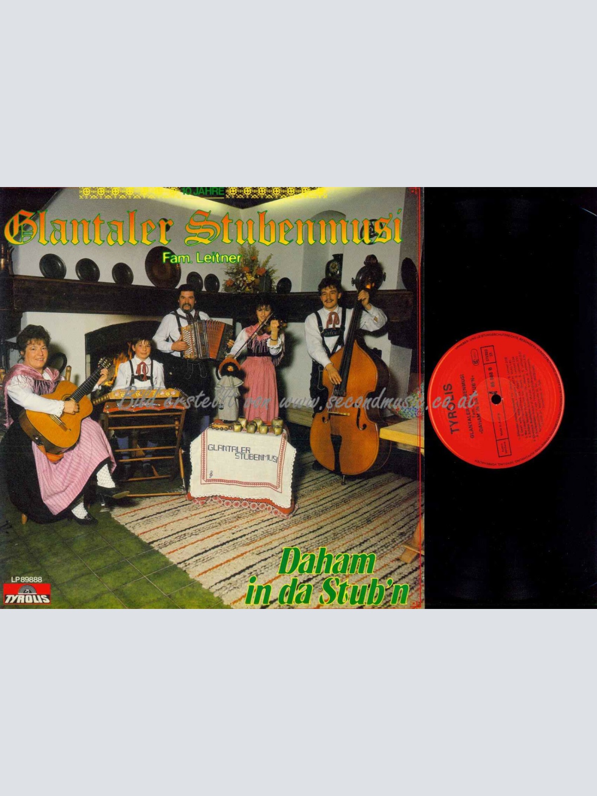 LP-- Glantaler Stubenmusi Fam. Leitner – Daham In Da Stub'n // NM