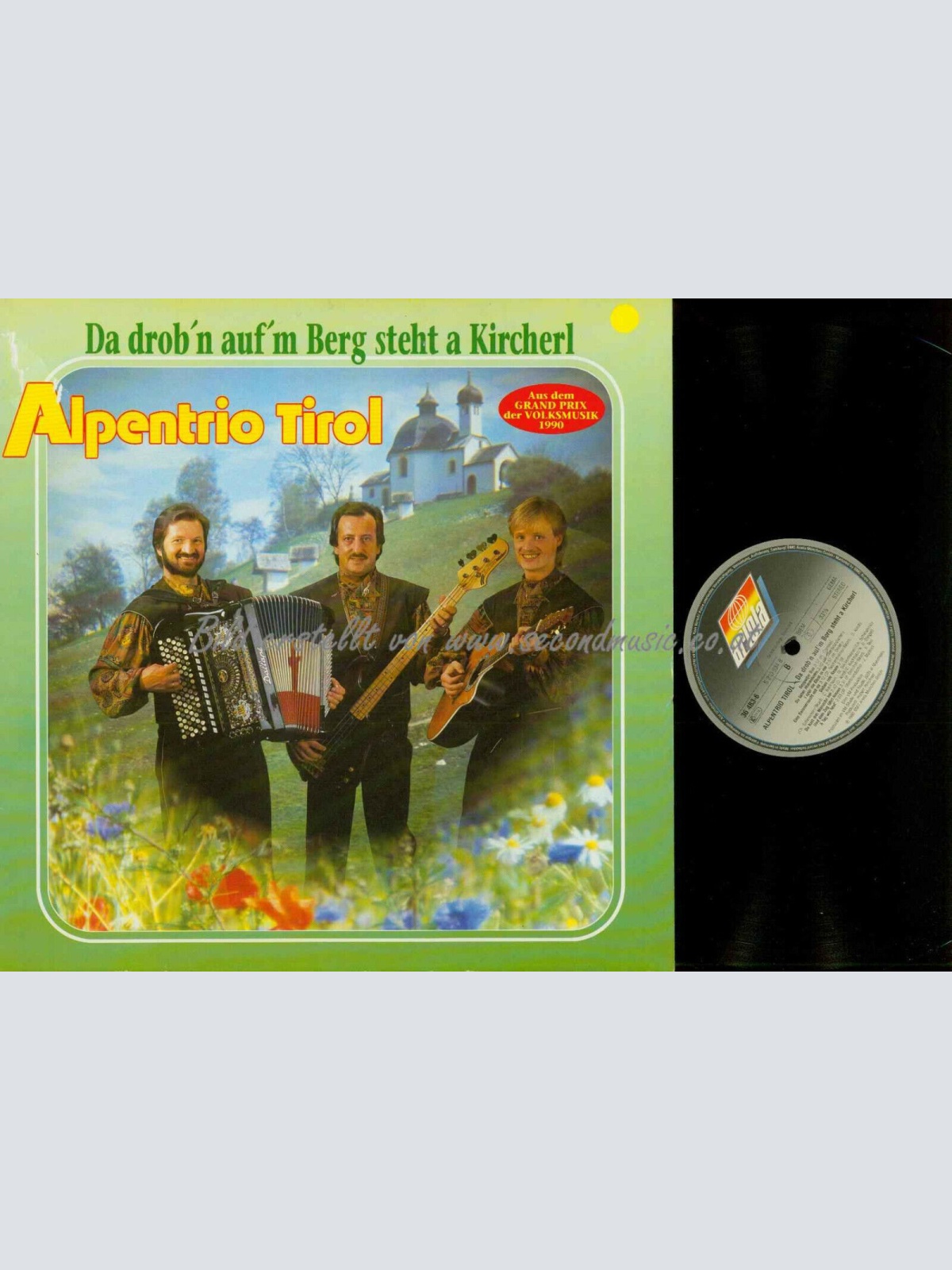 LP--Alpentrio Tirol – Da Drob'n Auf'm Berg Steht A Kircherl / NM // VG