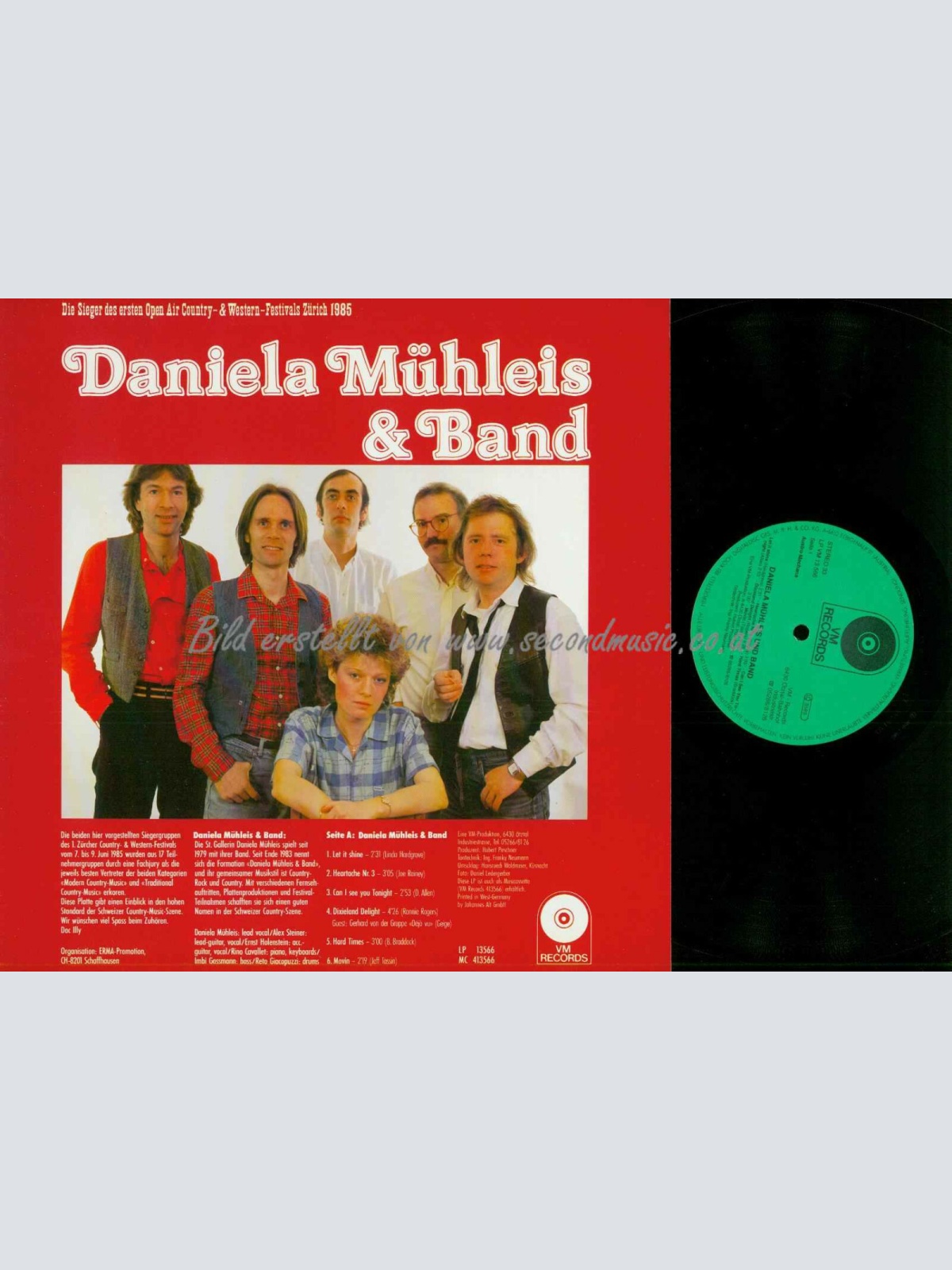 LP--Daniela Mühleis & Band, Natural Grass – Die Sieger Des Ersten Country/  NM