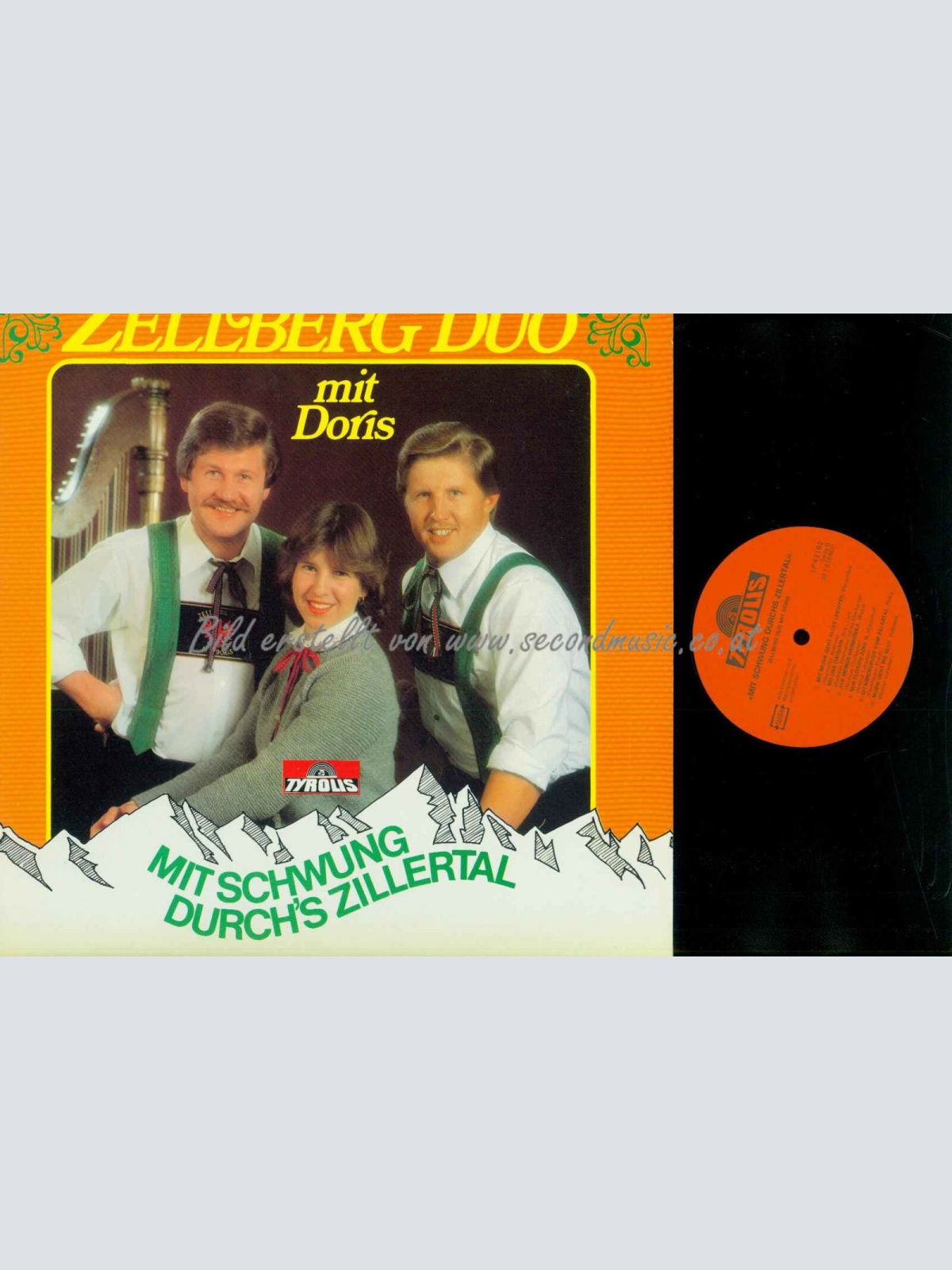 LP--Zellberg Duo Mit Doris – Mit Schwung Durch's Zillertal  //NM