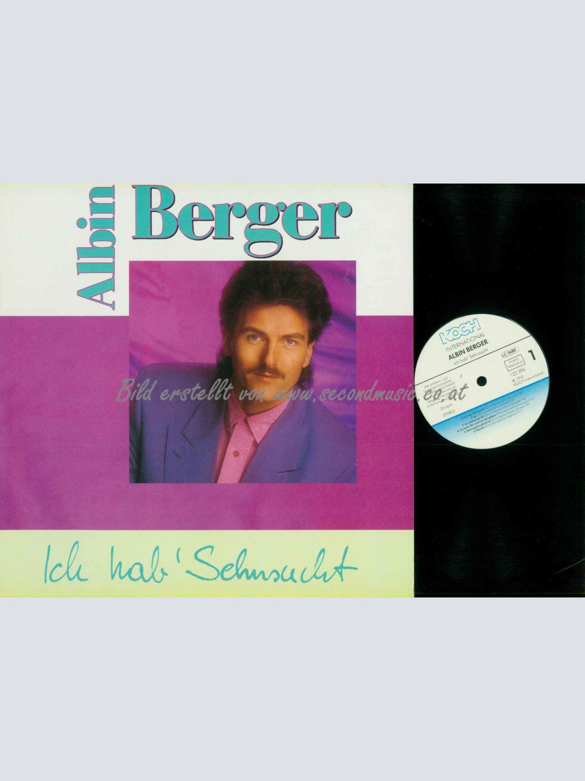 LP-- Albin Berger – Ich Hab' Sehnsucht   /   NM