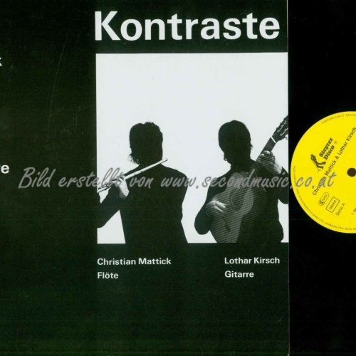LP-- Kontraste Musik für Flöte und Gitarre- Mattick-Kirsch / NM