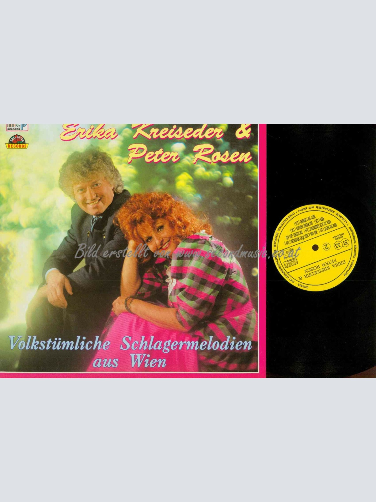 LP-Erika Kreiseder & Peter Rosen -- Volkstümliche Schlagermelodien/ NM