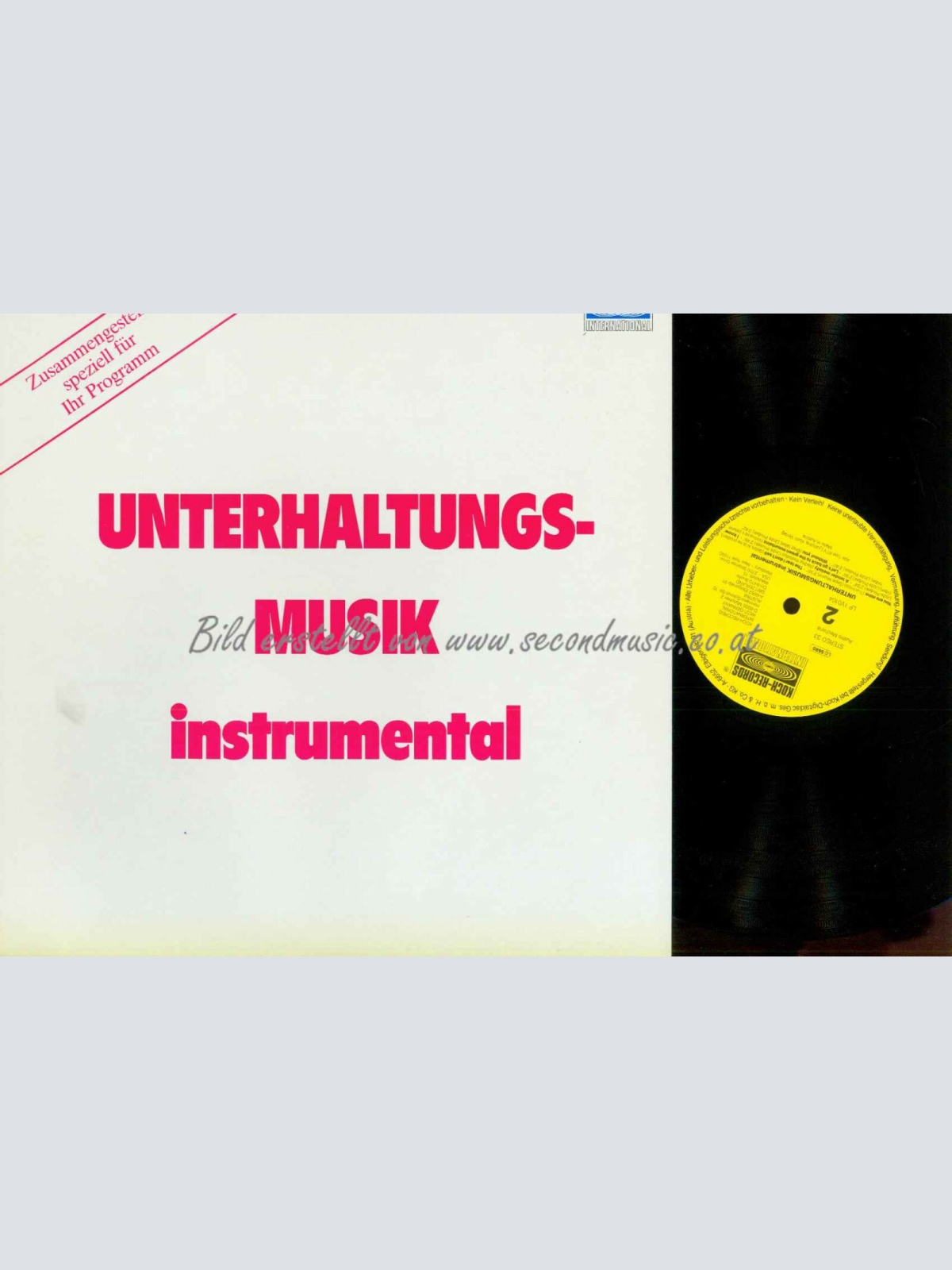 LP--Zabavni Orkester RTV Ljubljana – Unterhaltungsmusik Instrumental  //  NM