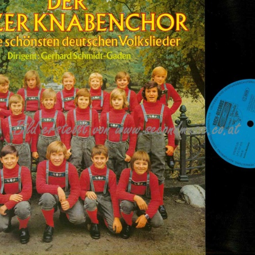 LP--Der Tölzer Knabenchor -- singt die schönsten deutschen Volkslieder  //  NM
