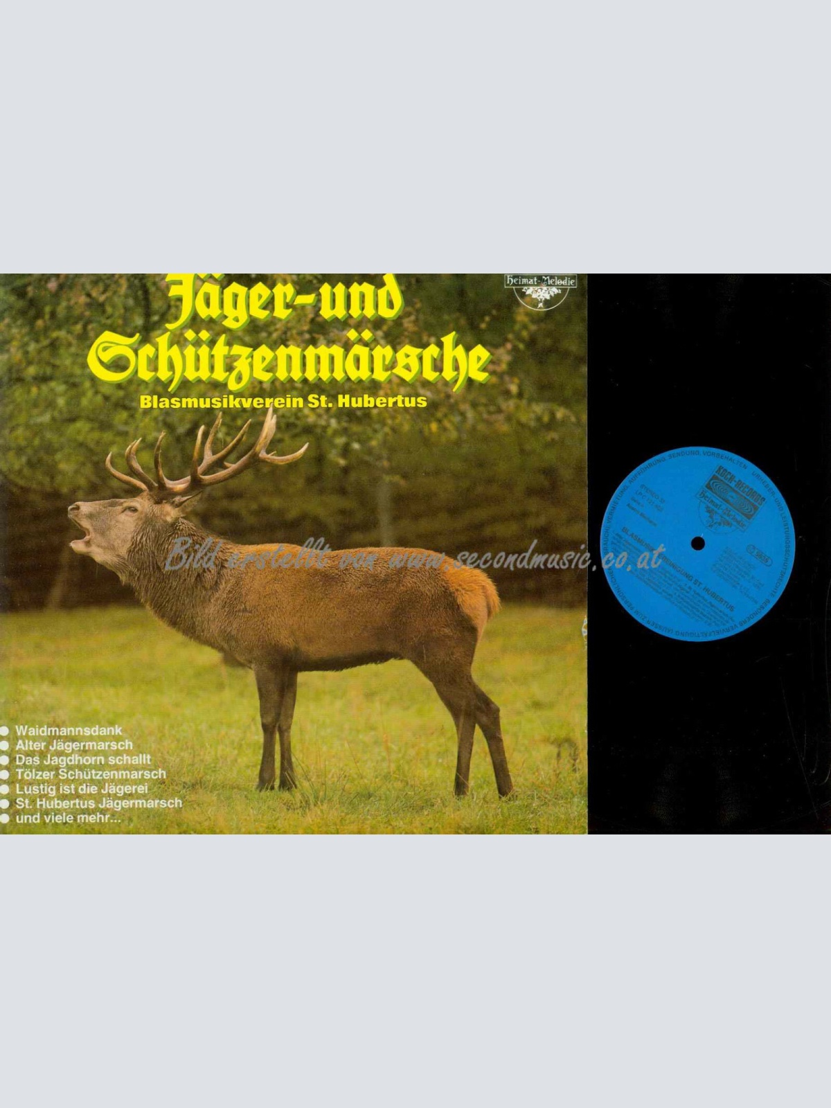 LP-- Jäger und Schützenmärsche -- Blasmuisk St. Hubertus   //  NM